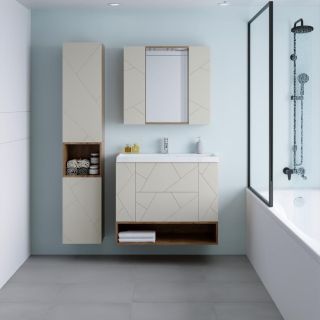 Ниша для тумбы Бриклаер Кристалл 4627125416880 90 см дуб крафт табачный