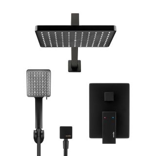 Душевой комплект Swedbe Platta 5555B чёрный