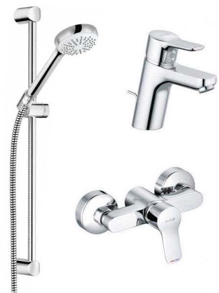 Душевой комплект Kludi Pure&Easy 3в1 378450565 хром