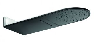 Верхний душ Kludi A-QA чёрный/хром 6488087-00