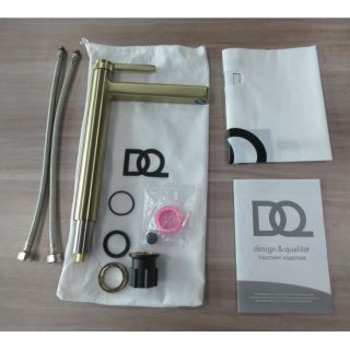 Смеситель для раковины DQ высокий Bonn мат.золото (DA1702007)