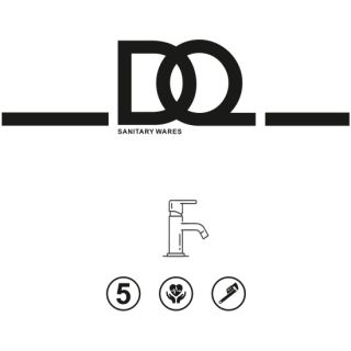 Смеситель для раковины DQ высокий D?sseldorf графит (DA1722006)