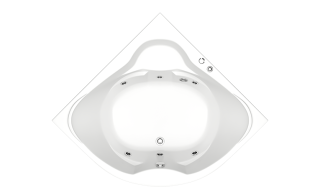 Акриловая ванна Bas Хатива 143x143 см без гидромассажа