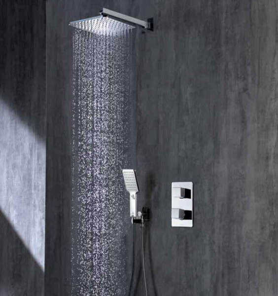 Встраиваемый смеситель для душа Bossini Cube Z00061.030 с термостатом хром