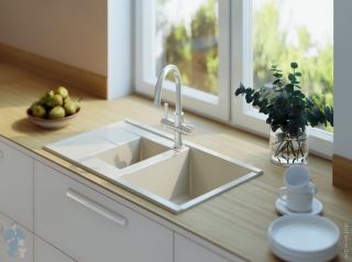 Мойка кухонная Акватон ДЕЛИЯ 87 жемчуг