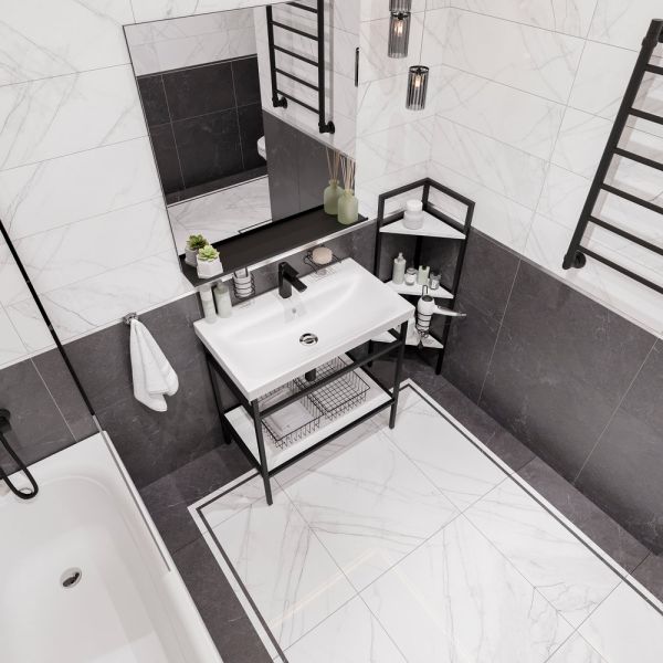 Консоль DIWO Смоленск 80 с раковиной Moduo 80