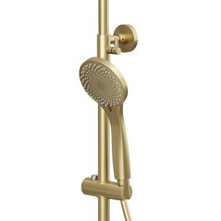 Душевая стойка Kohr Thermostatic Sun 1WN180304BG-0000A с термостатом брашированное золото