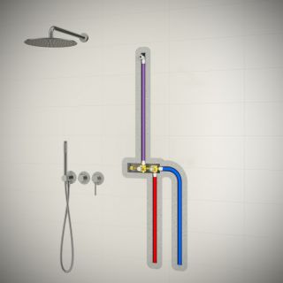 Душевой комплект Timo Saona SX-2349/03SM чёрный матовый