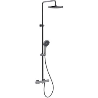 Душевая стойка Gappo G2495-79 с термостатом оружейная сталь