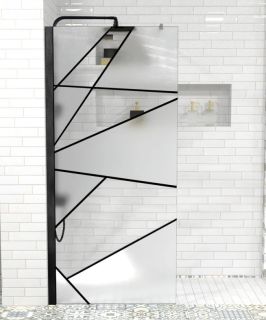 Душевая перегородка Cerutti SPA PICK T90B 90см чёрный