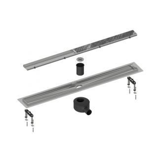 Душевой лоток Timo Drain System DS230206/00 60см с двусторонней панелью plate под плитку хром