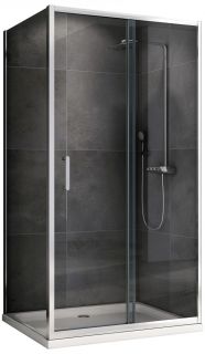 Душевой уголок ABBER Schwarzer Diamant AG301105-S805 110x80см хром