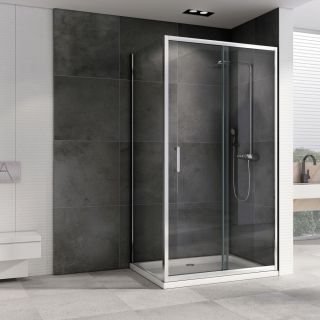 Душевой уголок ABBER Schwarzer Diamant AG301105-S805 110x80см хром