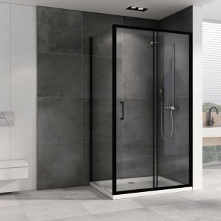 Душевой уголок ABBER Schwarzer Diamant AG30110B5-S90B5 110x90см чёрный