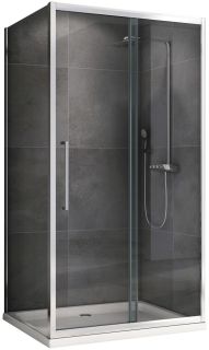 Душевой уголок ABBER Schwarzer Diamant AG30110H-S90 110x90см хром