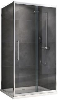 Душевой уголок ABBER Schwarzer Diamant AG30140H-S90 140x90см хром