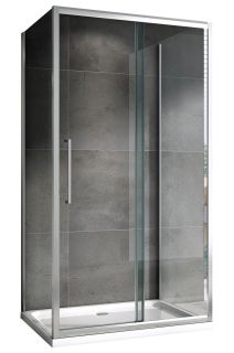 Душевой уголок ABBER Schwarzer Diamant AG30170H-S50-S50 170x50см хром