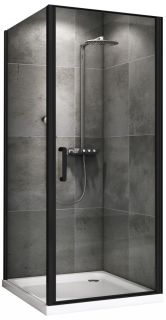 Душевой уголок ABBER Sonnenstrand 80x70см чёрный AG04080B-S70B