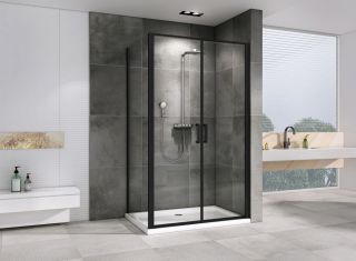 Душевой уголок ABBER Sonnenstrand AG04100BC-S75B 100x75см чёрный