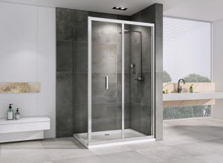 Душевой уголок ABBER Sonnenstrand 100x90см хром AG07100-S90