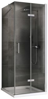 Душевой уголок ABBER Zart AG08090P-S71 90x70см хром