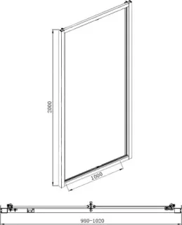Душевая дверь Aquanet Alfa NAA6422 210022 120 см стекло прозрачное профиль хром
