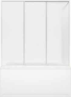 Шторка на ванну Bas Бриз, Верона, Ибица 1500 (3 ств. пластик)