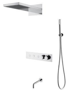 Душевая система Boheme Fusion 131-2-CR с термостатом хром