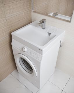 Раковина над стиральной машиной Paulmark Berg PM710431 60x50см белый