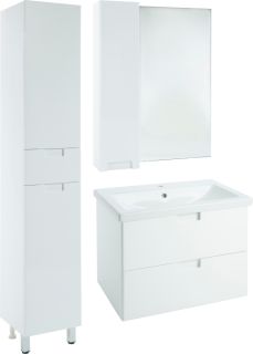 Зеркало-шкаф Bellezza Пегас 70см левый белый 00000008047