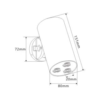 Верхний душ Bronze de Luxe LIBERTY 501GM, графит