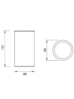 Стакан для зубных щеток WHITECROSS Ergo ER2236CR хром