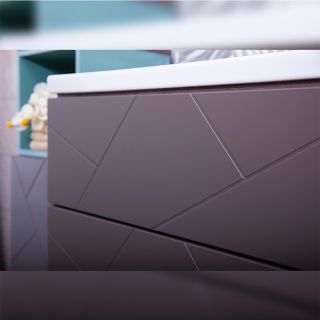 Тумба под раковину Бриклаер Кристалл 4627125414527 70 см ясень анкор темный/графит