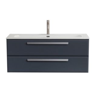 База под раковину Cezares подвесная с двумя выкатными ящиками, Grafito, 1200x457x500, ECO-CER-N-1200-2C-SO-GR-P