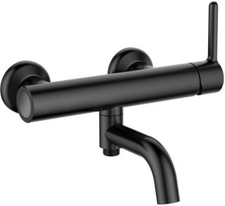 Смеситель для ванны и душа Cezares Eco чёрный матовый ECO-VD-NOP