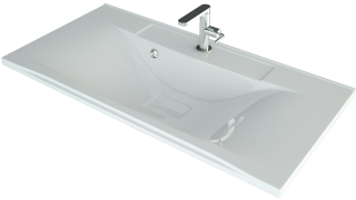 Мебельная раковина Andrea Elen 100 см белый