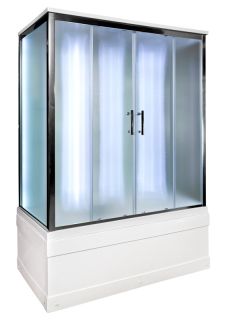 Душевая кабина AvaCan EM4515 с LED-подсветкой 150x85 см