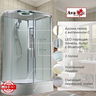 Душевая кабина EM3812RLEDT прозрачная