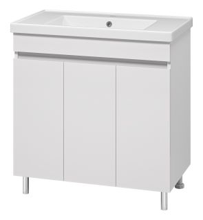 Напольная тумба под раковину Misty Енисей 80см белый