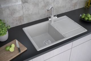 Смеситель для кухни Paulmark Essen Es213011-GRCR серый/хром