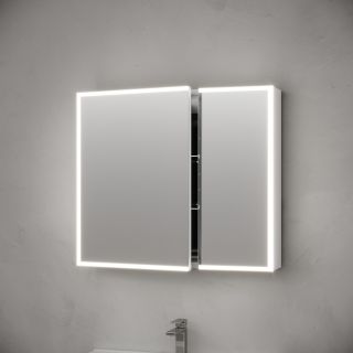 Зеркальный шкаф с подсветкой Sancos Evoke SC8080 80 см серый