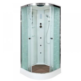 Душевая кабина Deto EM1590 с гм. и эл. 90х90х220 см