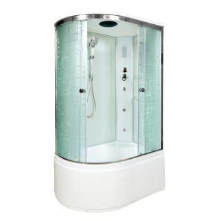 Душевая кабина Deto ЕМ4512 R с гм. и эл. 120х80х220 см