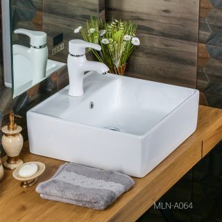 Накладная раковина Melana A064-803 46см белый