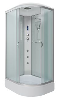 Душевая кабина Niagara NG-33294-14LF с гидромассажем 120x90см серебро/матовое