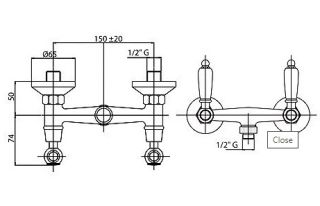 Смеситель для душа CEZARES FIRST-DS-01-M хром