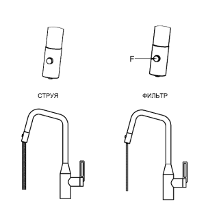 Смеситель для кухни Granula 8171, БАЗАЛЬТ Базальт