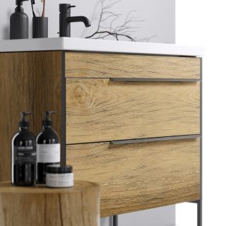 Тумба под раковину Aqwella Fargo FRG0108DB+FRGN440 80 см