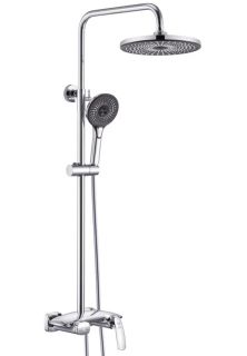 Душевая стойка Rose R1136 с каскадным изливом хром