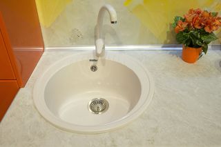 Мойка кухонная GranFest Песок Rondo R-520 пес